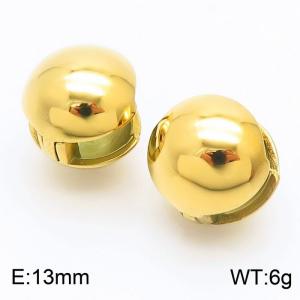 Trendy and personalized stainless steel circular ear clip - KE112202-WGJD