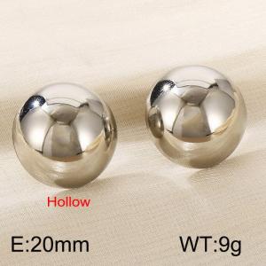 Stainless steel hollow earrings - KE112211-K