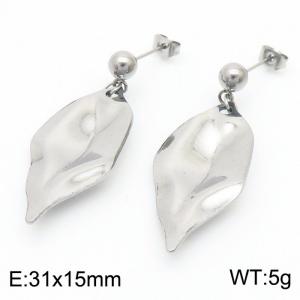 Minority wishing stone stainless steel lady earrings - KE112272-YX