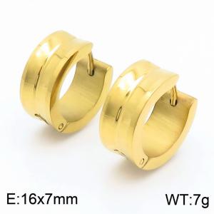 Stainless steel minimalist earrings, trendy men's earrings - KE112481-XY