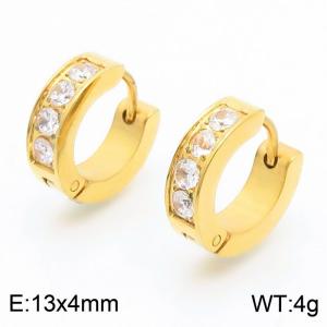 Stainless steel geometric minimalist earrings - KE112488-XY