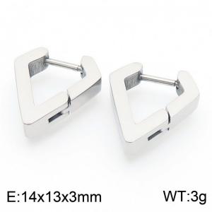 Triangle 14 * 3mm steel stainless steel ear buckle - KE112771-YN
