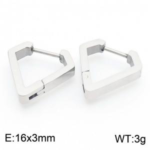Triangle 16 * 3mm steel stainless steel ear buckle - KE112773-YN