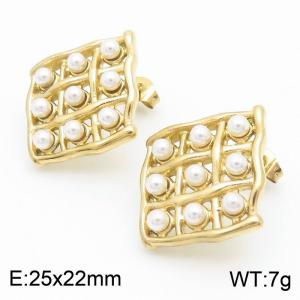 SS Gold-Plating Earring - KE112894-MZOZ