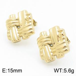 SS Gold-Plating Earring - KE112896-MZOZ