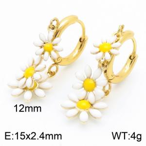 SS Gold-Plating Earring - KE112907-HF