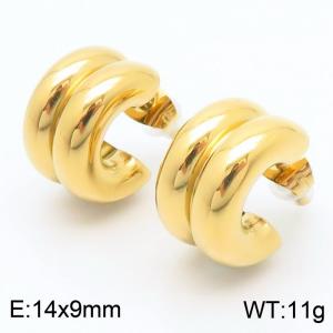 SS Gold-Plating Earring - KE112914-KFC