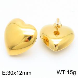 SS Gold-Plating Earring - KE112927-KFC