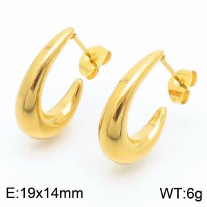 SS Gold-Plating Earring - KE112946-MZOZ