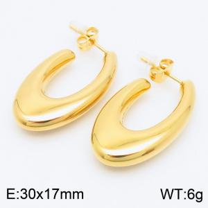 SS Gold-Plating Earring - KE113012-KFC