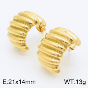 SS Gold-Plating Earring - KE113016-KFC