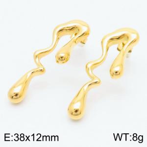 SS Gold-Plating Earring - KE113018-KFC