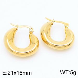 SS Gold-Plating Earring - KE113127-KFC