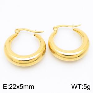 SS Gold-Plating Earring - KE113136-KFC