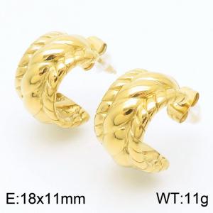 SS Gold-Plating Earring - KE113144-KFC