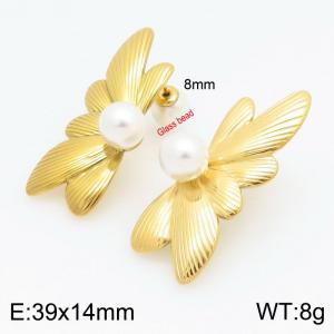 SS Gold-Plating Earring - KE113150-Z