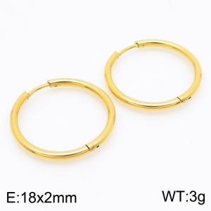 SS Gold-Plating Earring - KE113178-ZZ