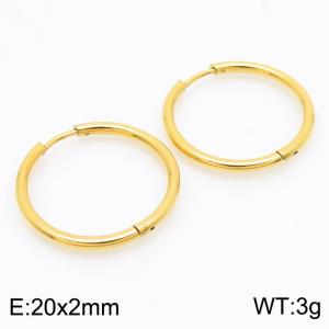 SS Gold-Plating Earring - KE113182-ZZ