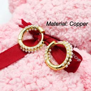 Copper Earring - KE113236-TJG