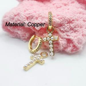 Copper Earring - KE113249-TJG