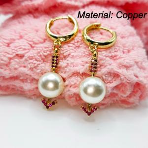 Copper Earring - KE113270-TJG