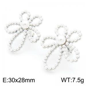 Stainless Steel Earring - KE113295-HM