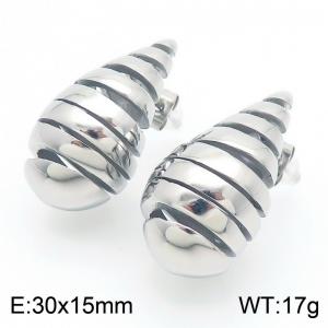 Stainless Steel Earring - KE113380-KFC
