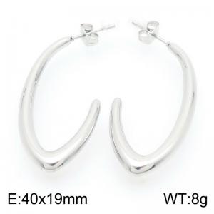 Stainless steel color earrings - KE113400-KFC