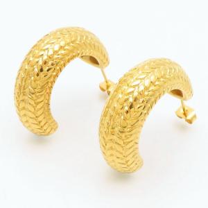 SS Gold-Plating Earring - KE113479-YX