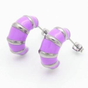 Stainless Steel Earring - KE113482-YX