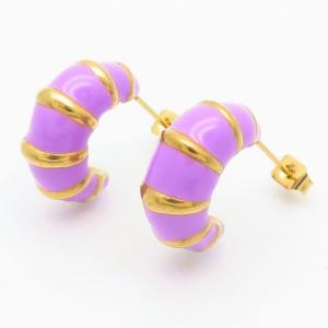 SS Gold-Plating Earring - KE113483-YX
