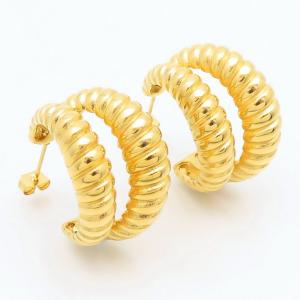 SS Gold-Plating Earring - KE113487-YX