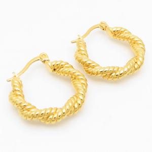 SS Gold-Plating Earring - KE113501-YX
