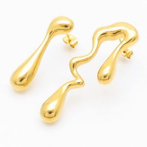 SS Gold-Plating Earring - KE113533-YX