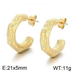 SS Gold-Plating Earring - KE113619-HM
