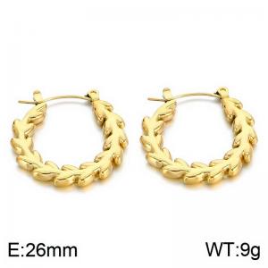 SS Gold-Plating Earring - KE113665-SP