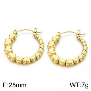 SS Gold-Plating Earring - KE113666-SP