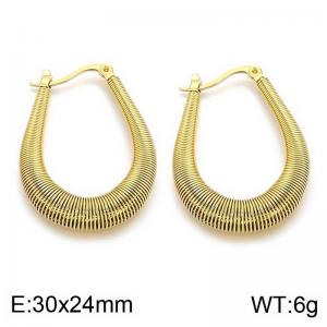 SS Gold-Plating Earring - KE113670-SP