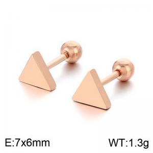 SS Rose Gold-Plating Earring - KE113692-TLS
