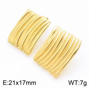 SS Gold-Plating Earring - KE113732-KFC