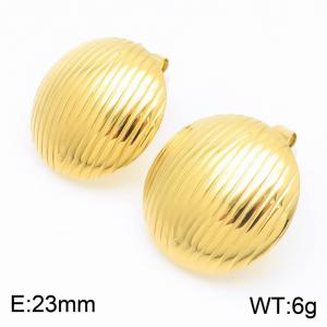 SS Gold-Plating Earring - KE113746-KFC