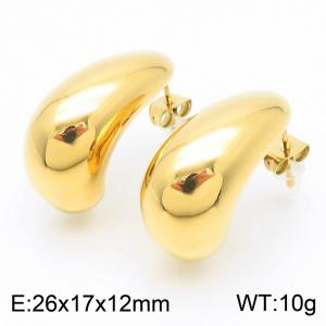 SS Gold-Plating Earring - KE113753-KFC