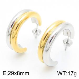 SS Gold-Plating Earring - KE113756-KFC