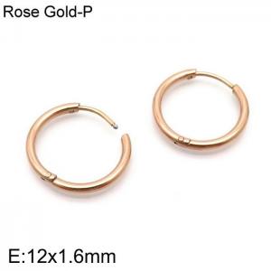 SS Rose Gold-Plating Earring - KE113785-Z