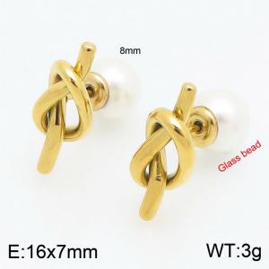 SS Gold-Plating Earring - KE113821-Z