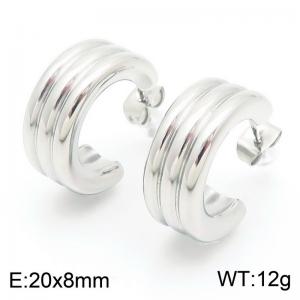 Stainless Steel Earring - KE113889-KFC
