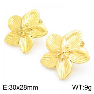 SS Gold-Plating Earring - KE113895-KFC