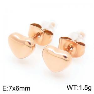 SS Rose Gold-Plating Earring - KE113914-KFC