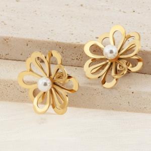 SS Gold-Plating Earring - KE114305-SP