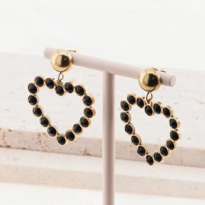 Stainless Steel Stone&Crystal Earring - KE114310-SP